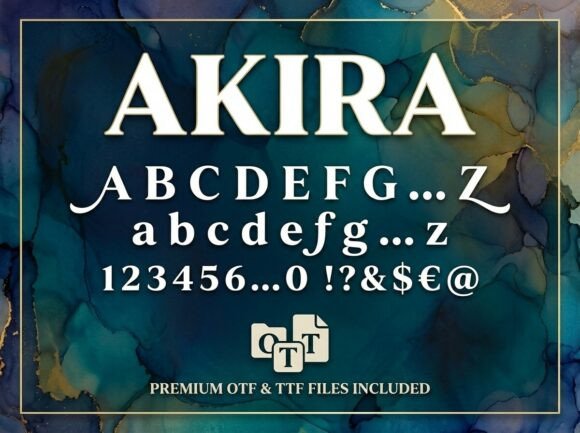 Akira: Bold Decorative Display Font for Impact