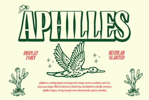 Aphilles: Elevating Design with Vintage Western Typography
