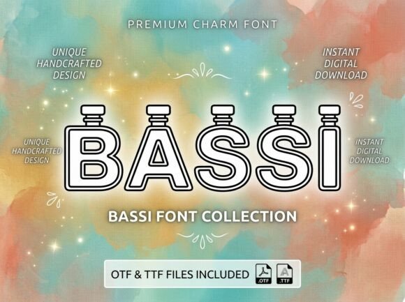 Bassi: Elevating Visual Identity with Bold Decorative Typography
