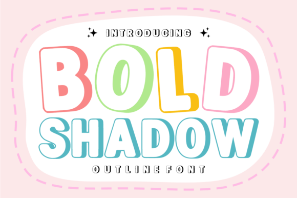 Bold Shadow: Modern 3D Playful Display Font