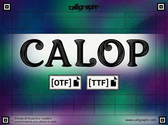 Calop: Elevating Brand Identity with Rhythmic Engraved Typography