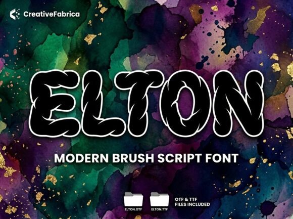 Commanding Attention with Elton: A Brush Script for High-Impact Visual Storytelling