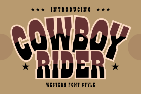 Cowboy Rider: Integrating Bold Western Display Typography into Modern Design Projects