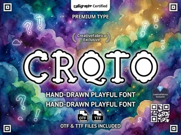Croto: A Whimsical Display Font for Playful Design