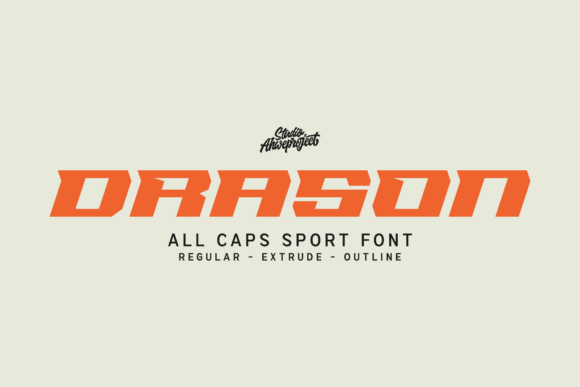 Drason Font: Bold Athletic Typography for Impact