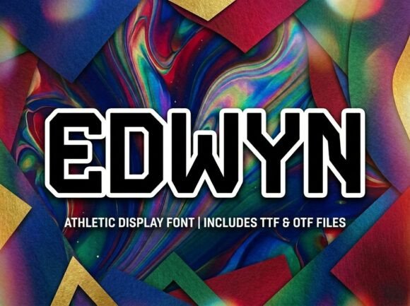 Edwyn: Integrating a Bold Decorative Display Font into Professional Design Workflows