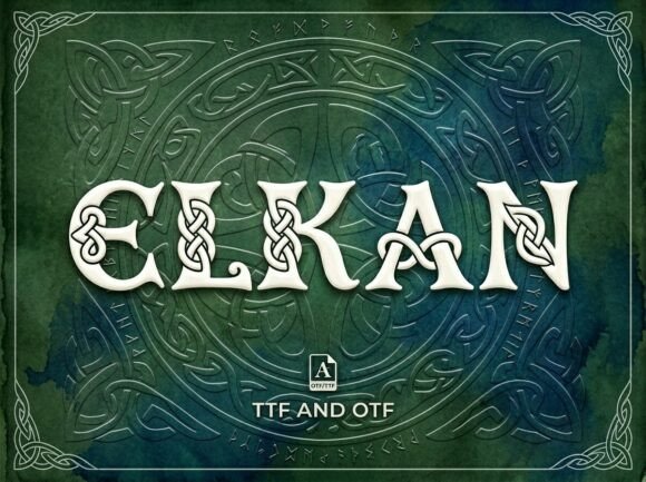 Elkan: Elevating Visual Identity with Bold Decorative Typography