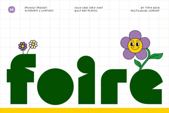 Foire: A Playful Bold Font for Modern Design