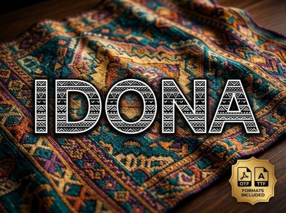 Idona: Bold Decorative Display Font