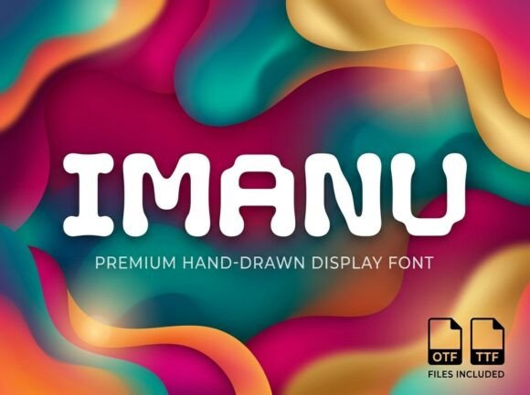 Imanu: Elevating Visual Identity with Bold Decorative Typography