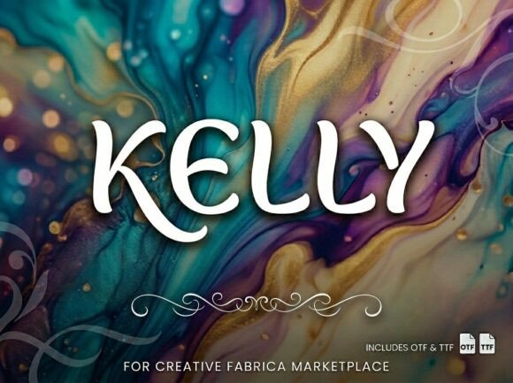 Kelly: Elevating Brand Identity with Bold Decorative Typography