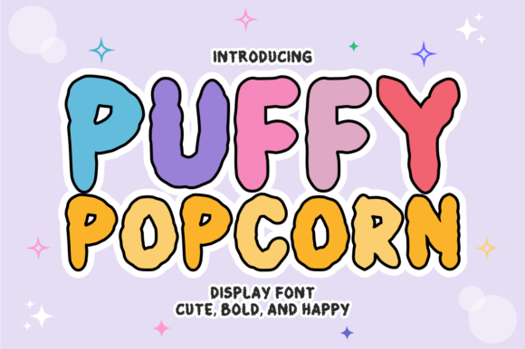 Puffy Popcorn: Bold Display Font