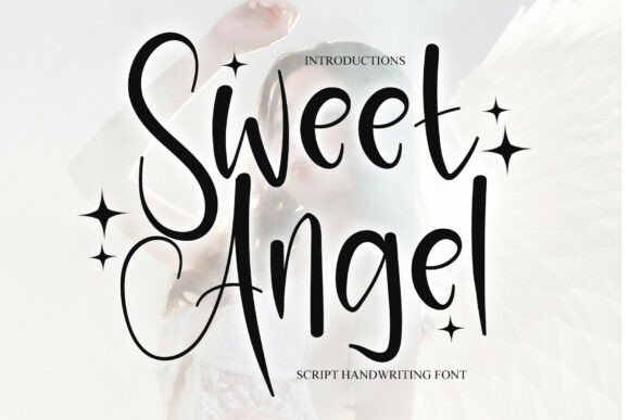 Sweet Angel: Elevating Designs with Gentle Handwritten Charm