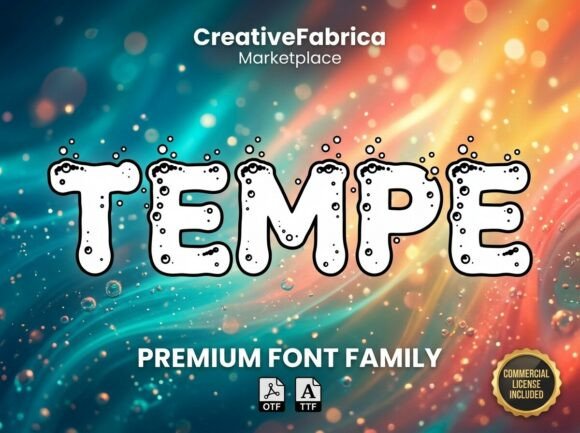 Tempe: Elevating Visual Identity with Bold Decorative Typography